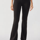CRZ YOGA Women's V Cross Waist Flare Leggings 31'' Black