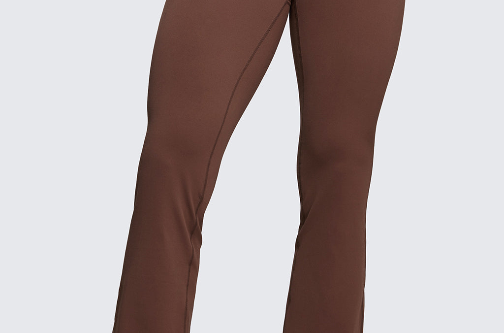 CRZ YOGA Women's High Waist Flare Leggings 29" Olive Green