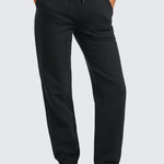 CRZ YOGA Women's Cotton Fleece Lined Sweatpants 28" Taupe