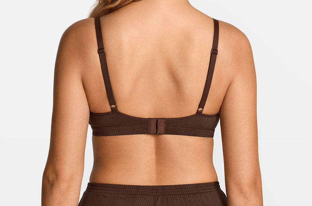 SOULVOR V-Neck Wireless unpadded Bralette Hazelnut