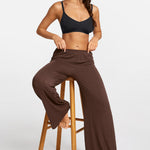 SOULVOR Wide Leg Casual Pants Hazelnut