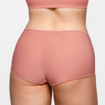 Women's Stretchy Mid Waist Boy Shorts 3 Pack Chic 2 (3pack)