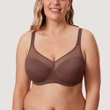 Women's Natural Shape T-shirt Bra Brown Violet