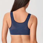 Women's Plunge Back Posture Bra Nightfall Blue @model_info:ESA2