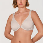 Women's Plunge Back Posture Bra Vanilla White