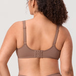 Women's Supportive Full Coverage Bra Brown Purple