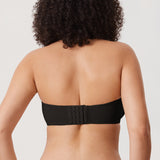 Women's Mesh Unlined Strapless Bra Black