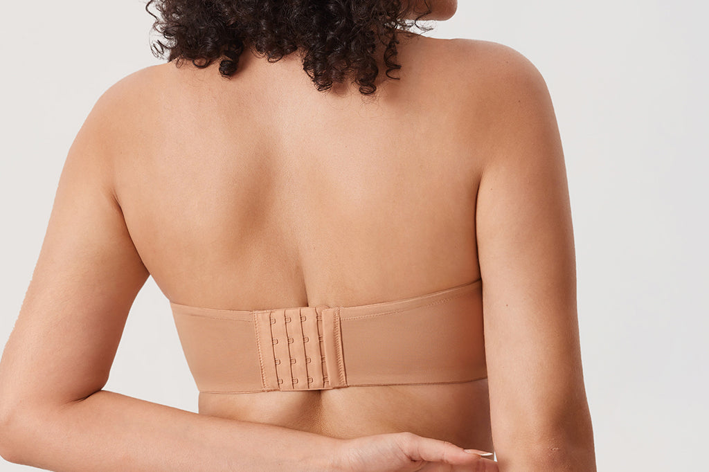 Women's Mesh Unlined Strapless Bra Barely Buff