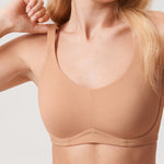 Women's Mesh Monowire Full Coverage Bra - Underwire & Unlined Barely Buff