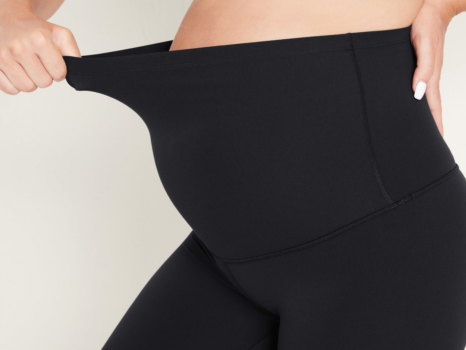 Women's Super High Waist Maternity Leggings 25" Black
