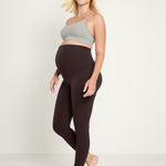 Women's Super High Waist Maternity Leggings 25" Black Classic
