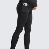 Women's Maternity Leggings with Pockets 28" Black