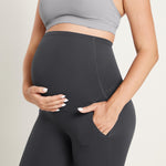 Women's Maternity Flare Leggings with Pockets 31" Mysterious Grey