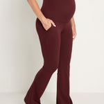 Women's Maternity Flare Leggings with Pockets 31" Mysterious Grey