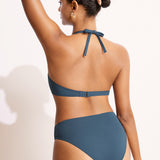 Women's Sexy Strapless Bandeau Bikini Top Insignia Blue @model_info:bandeau